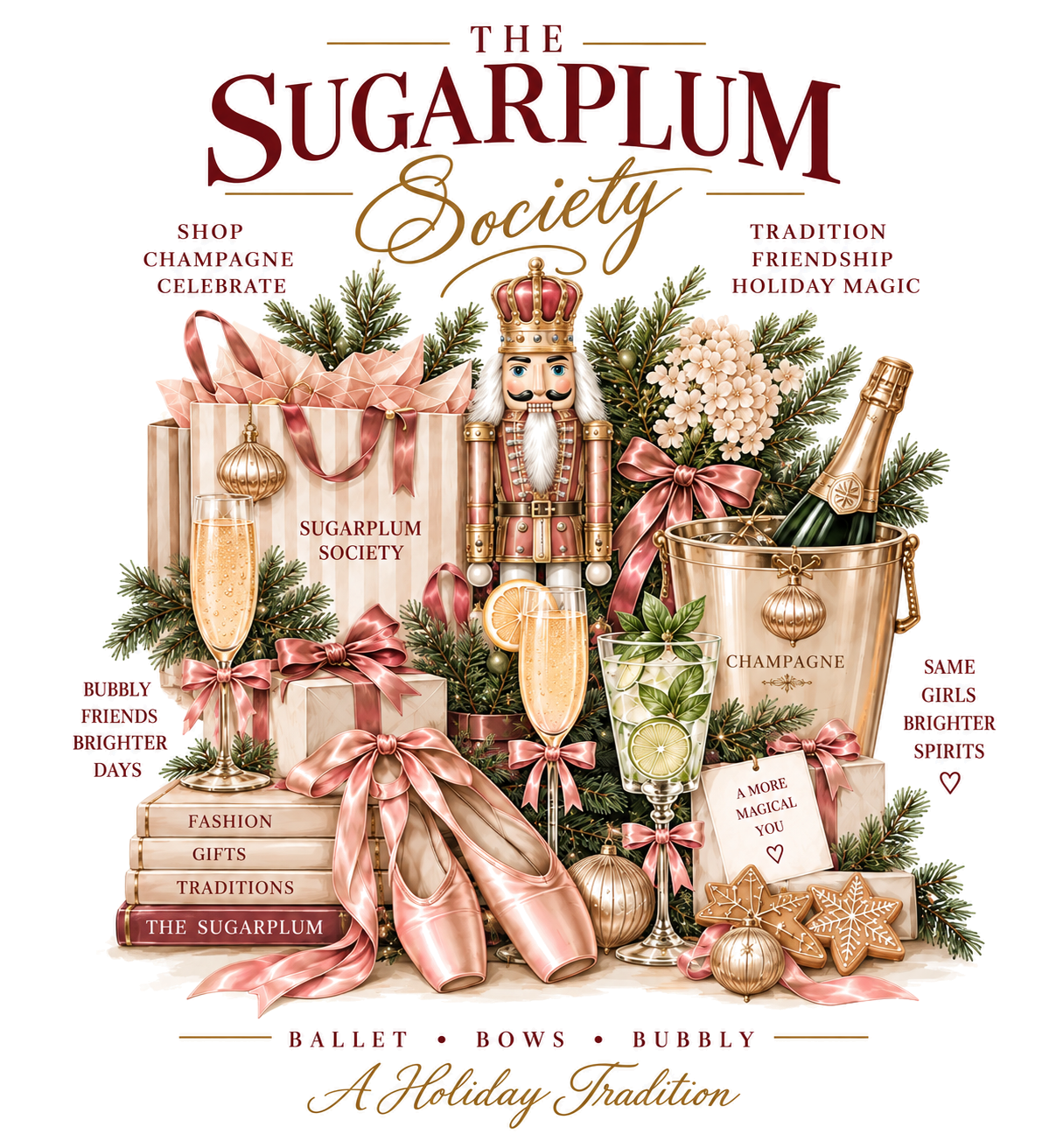 Sugar Plum Society Vintage Christmas Tee