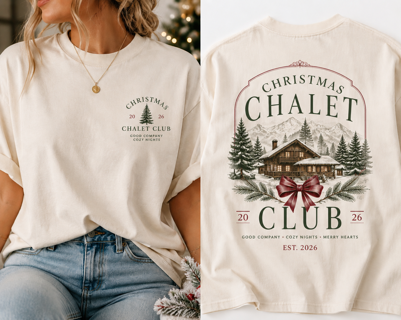 Christmas Chalet Club - Light Short Sleeve