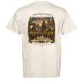 Christmas Market vintage graphic tee in ivory — back view
