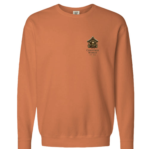 Christmas Market sweatshirt in yam — front view