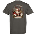 St Nicholas vintage graphic tee in pepper — back view